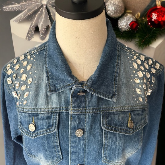 Crystal Denim Jacket - Picture 3 of 4